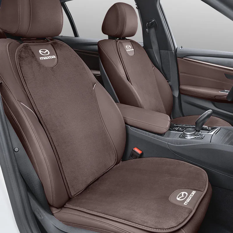 Car Seat Cover Backrest Pad Plush Cushion Protection Mat For Mazda 3 6