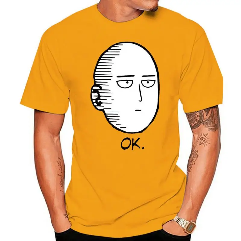 One Punch Man Ok Saitama Oppai T Shirt Japanese Anime Manga Mens Abbigliamento Big Tall Tee Shirt