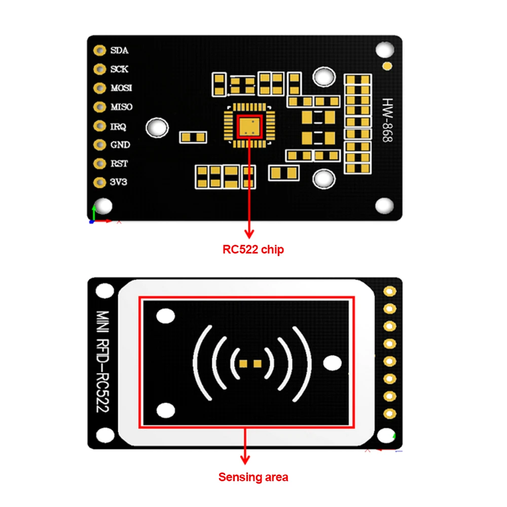 รูปสินค้า โมดูลอ่าน RFID สำหรับ Arduino 13.56MHz พร้อมแท็ก S50