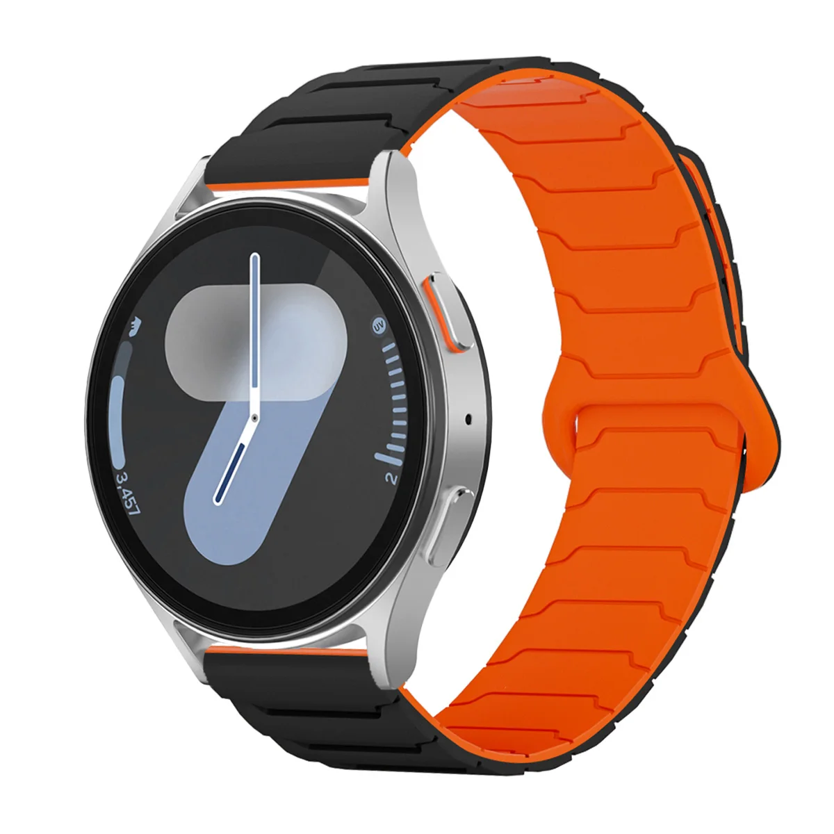 Sleek Magnetic Loop Band with Silicone Strap - 22mm/20mm
