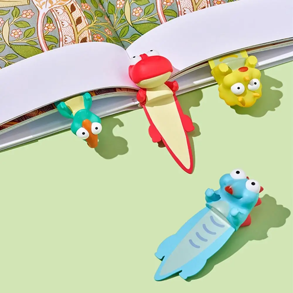 Triceratops 3D Stereo Dinosaur Animal Segnalibro Tyrannosaurus Rex Stegosaur Book Page Marker Paginazione Mark Lettura Segnalibro