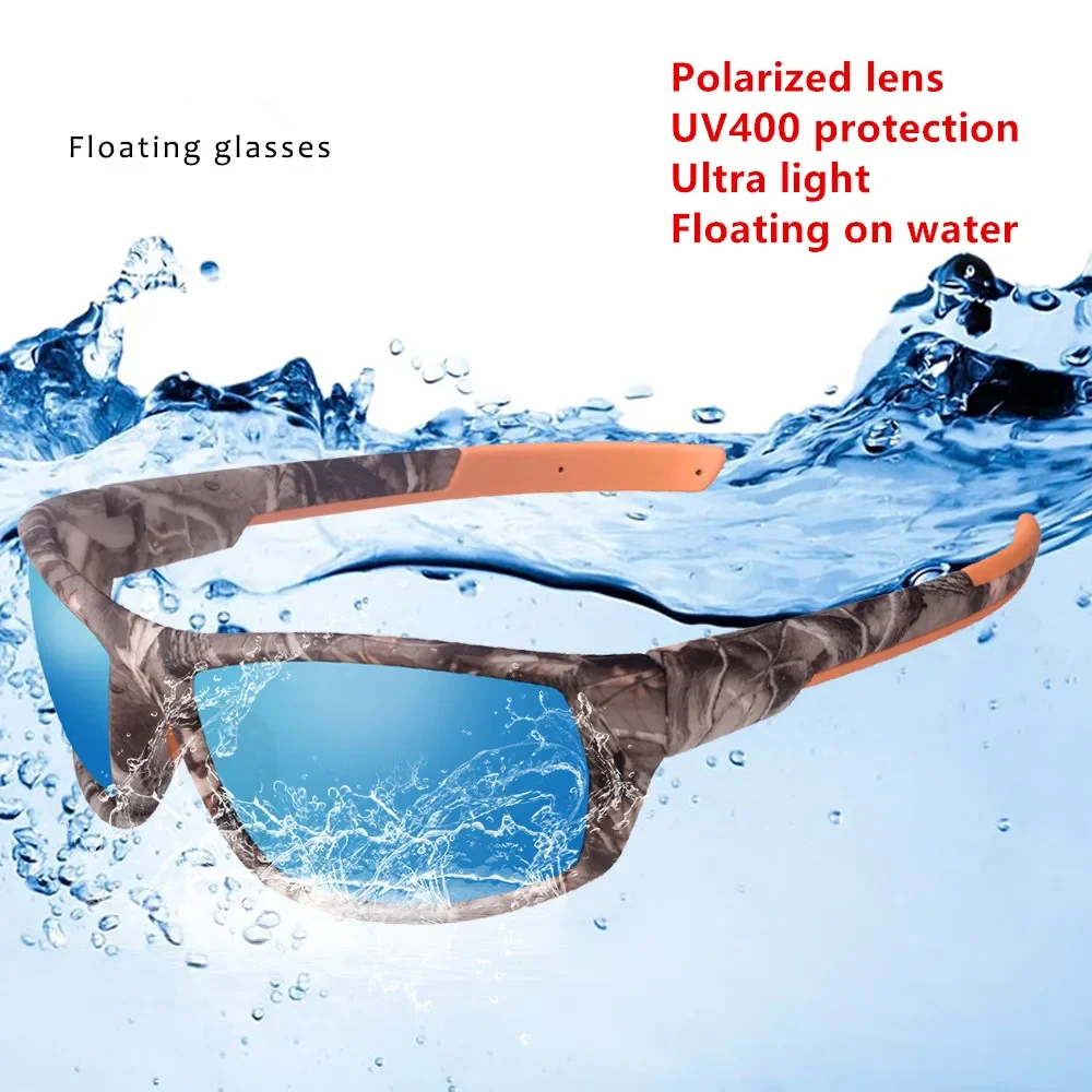 Floating Men Sunglasses Polarized Floating Sport Beach Sun Glasses TPX  Material Ultra light Sunglasses for Fishing Swimming