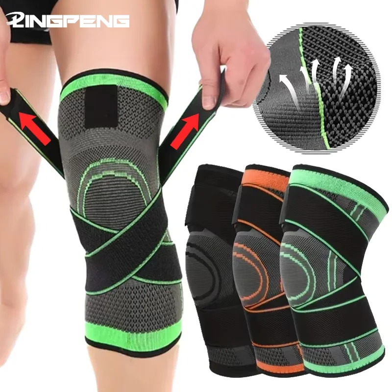 Adjustable Sports Knee Pad Knee Pain Relief Patella Stabilizer Brace Support Hiking Soccer Basketball Running Sport 1PCS knee pad