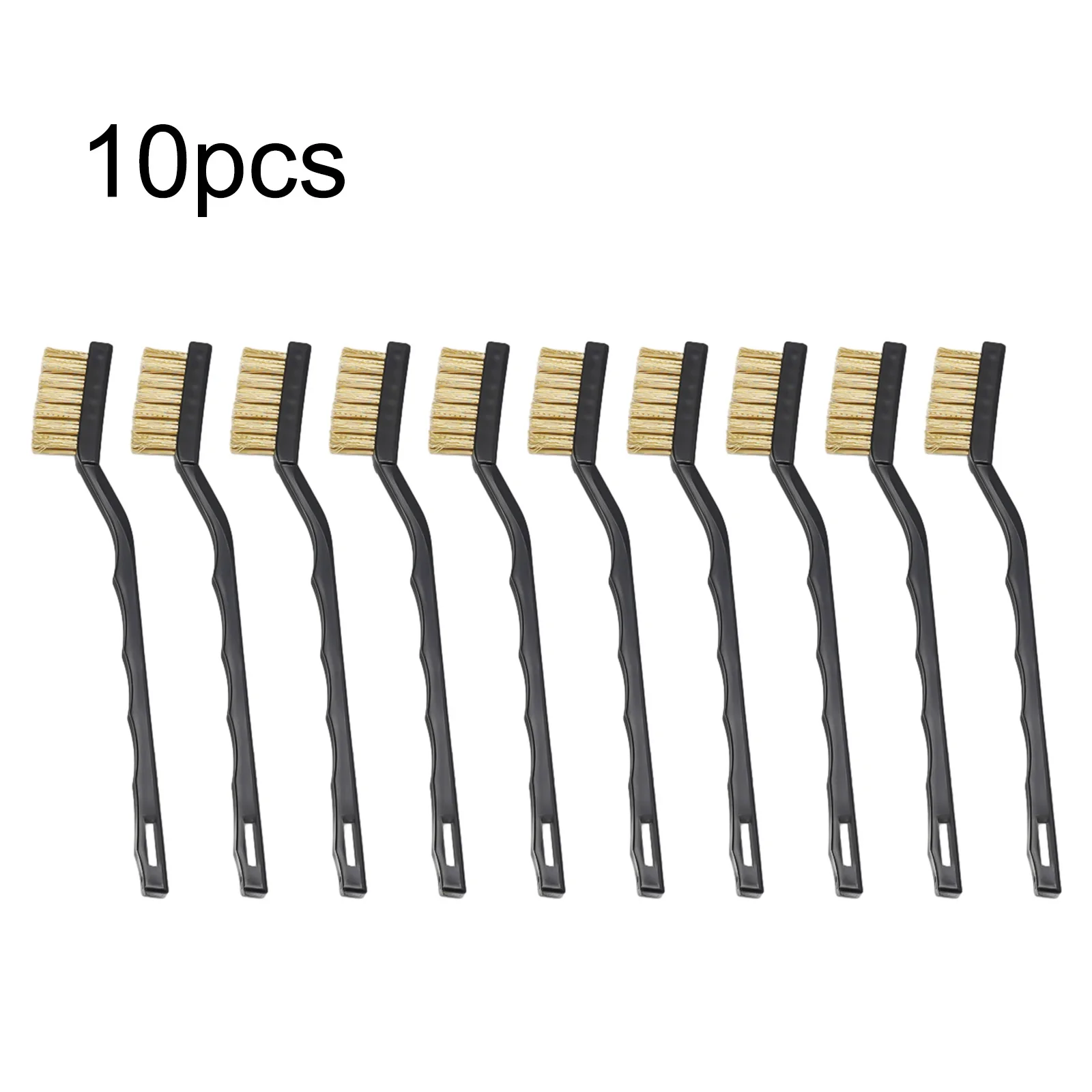 10Pcs 7 zoll Entfernen Rost Pinsel Messing Reinigung Polieren Metall Pinsel Messing Draht Stahl Draht Nylon Pinsel Sauber Werkzeuge hause Kits