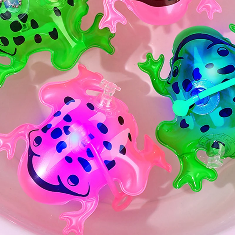 1Pc 11/20cm Inflatable Frog Luminous Balloons Swimming Pool Party Water Game Balloons Beach Sports Shower Frog Fun Toys for Kids images - 6