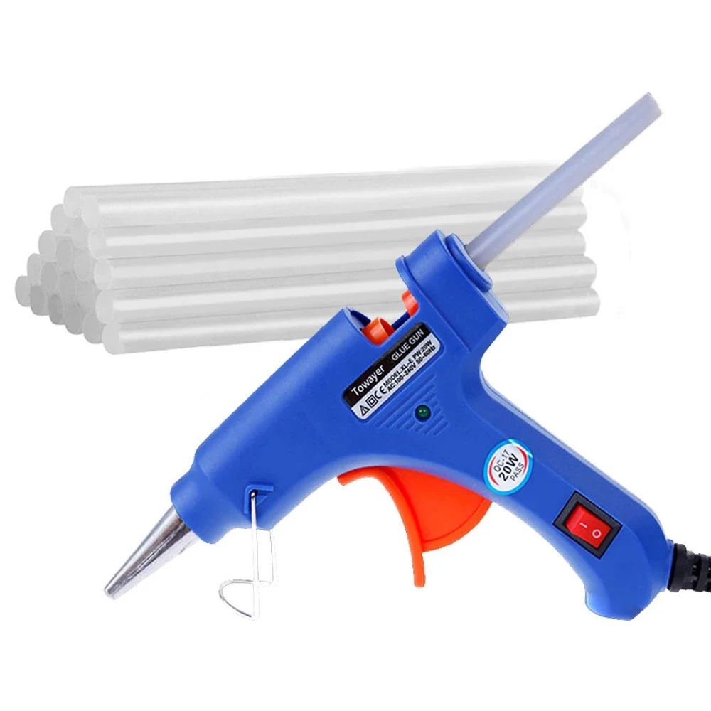 20W Hot Melt Glue Gun 7mm*100mm Glue Stick Mini Electric Gun Temp Heater Repair Tool