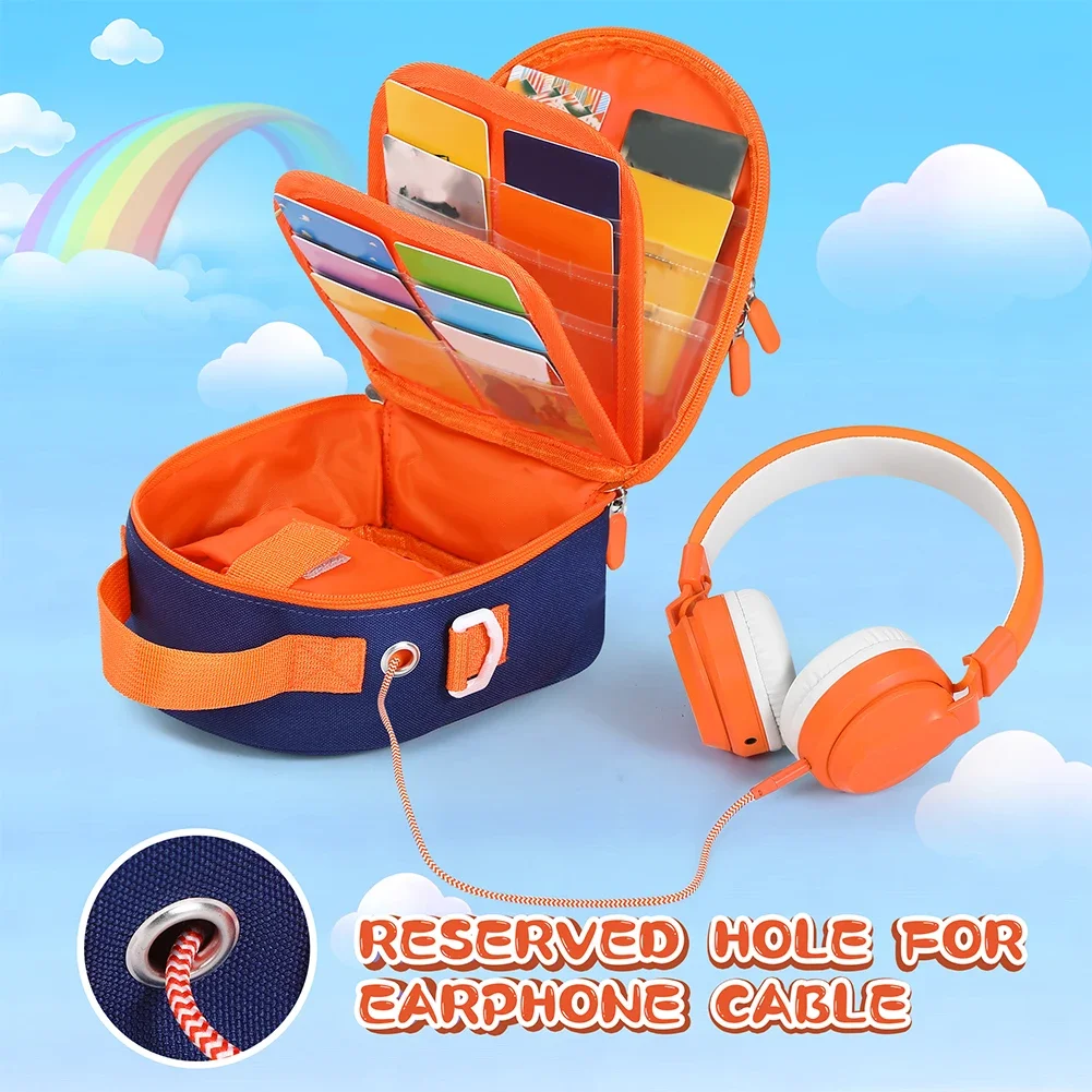 Carrying Case for Yoto Mini (2024 Edition) Holder Bag Card Holder Hold Up To 30 Cards Hard Case for Player Cards and Accessories