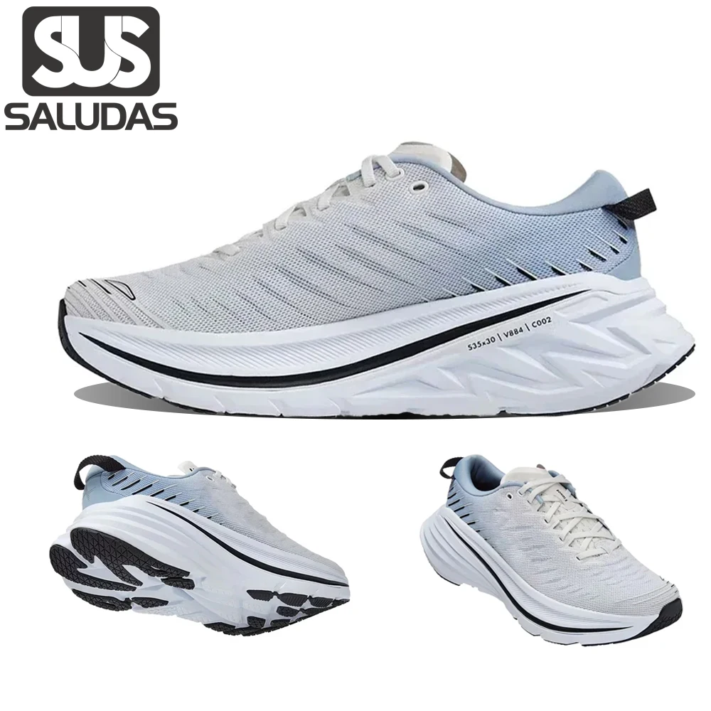 

SALUDAS Bondi X Running Shoes Lightweight Stretch Tennis Shoes Cross-country Running Shoes Casual Breathable Jogging Sneakers