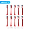 10 Pcs Replacement Brush Heads For E819 E810 EC810 Ultrasonic Electric Toothbrush Soft Bristle Nozzles with Sealed Package 4