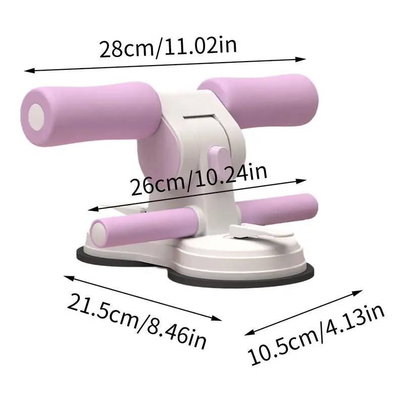 Sit Up Suction Cup Ab Exercise Machine 3 Levels Adjustable Double Suction Cup And Elastic Pull Rope For Abs Workout Aids Feet