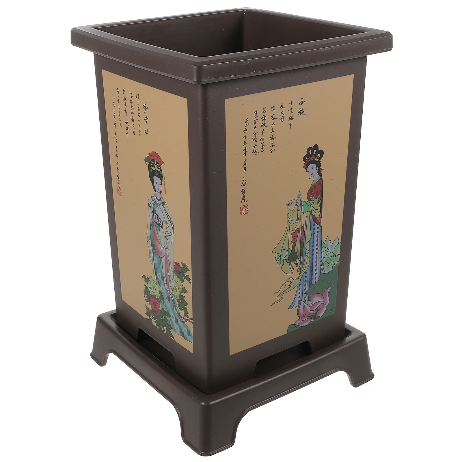 

Orchid Pot Flower Nursery for Indoor Plants Style Rounded Pots Resin Planter Planting