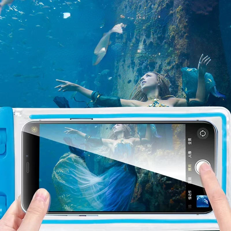 

Waterproof Swimming Phone Pouch Universal Case Underwater Dry Bag Compatible with iPhone Samsung Galaxy Pixel