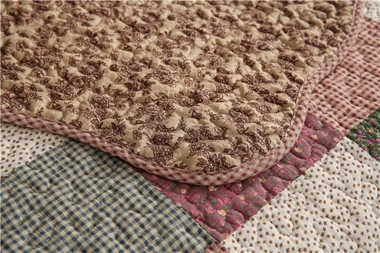 Plaid Baumwolle Stepp Sofa Abdeckung Matte Kissen Nicht-slip Patchwork Sofa Zurück Handtuch Teppich Teppich L-förmigen Hause Sofa Couch möbel Fall – Detail 20