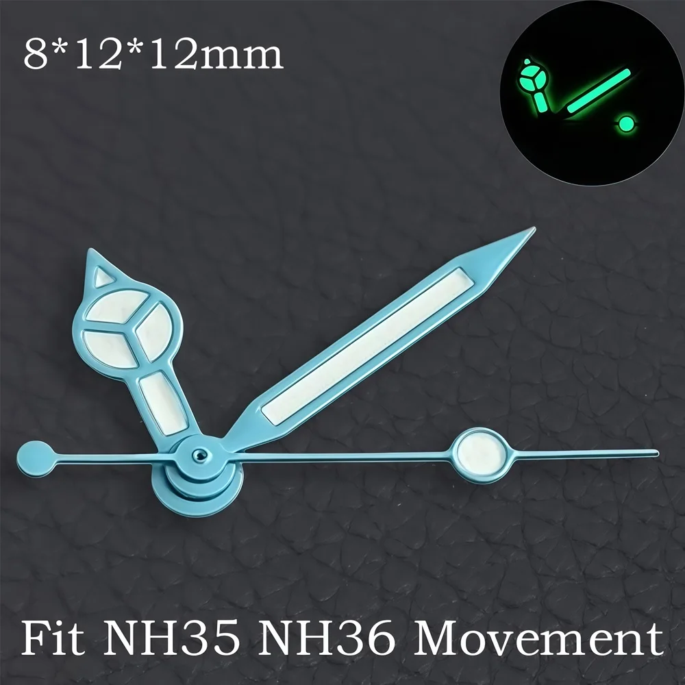High Quality Green/Blue Super Luminous Watch Hands - Premium Watch Accessories Pointer