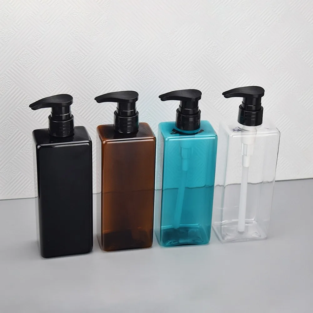 Soap Dispenser Shampoo Shower Gel Bottles Refillable Lotion Liquid Storage Container 500ml for Bathroom
