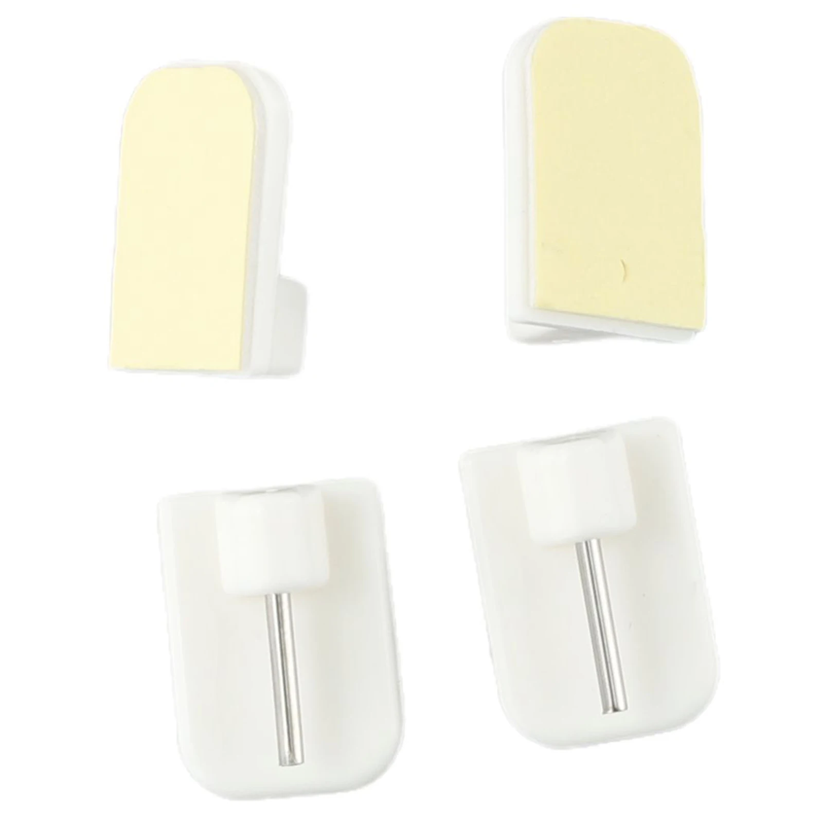 4/8/12pc Curtain Hooks Self-adhesive Hooks Household Universal Small Brackets Small Curtain Rod Brackets Home Viscose Hook