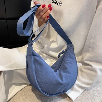 Sac à bandoulière Hobos en nylon décontracté pour femme, sacs initiés par un designer, fourre-tout de grande capacité, sac de shopping de voyage pour femme, sacs à main pour femme, 2023