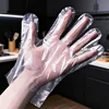 50/200Pcs Disposable PE Gloves Food Grade Transparent Plastic Gloves For Cooking Kitchen Restaurant Cleaning Household Food Safe 6