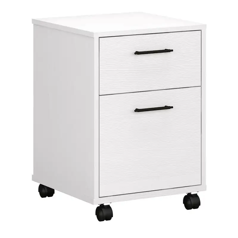 

West 2 Drawer File Cabinet in White Oak Filing cabinet drawer Cabinet Filing cabinet