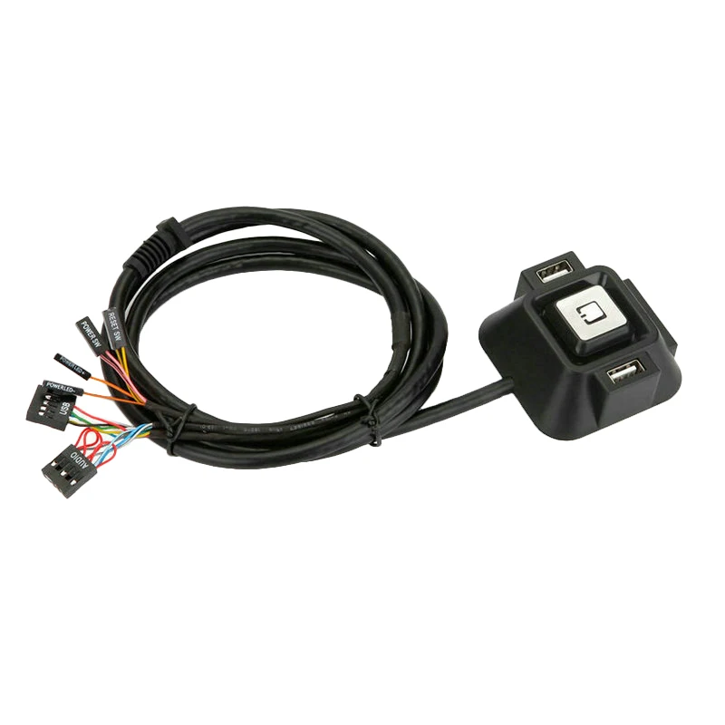 

Настольный переключатель с двумя USB-портами, двойной аудио переключатель управления корпусом для Интернет-кафе, дома и офиса