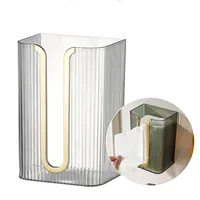 Acrylic Paper Towel Holder, Wall Mounted Paper Towel Dispenser, Adhesive Tissue Box  for Bathroom 1