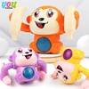 Baby Electric Tumbling Monkey with Light Music Sound Control Crawling Pet Interactive Early Educational Toys for Toddler 1