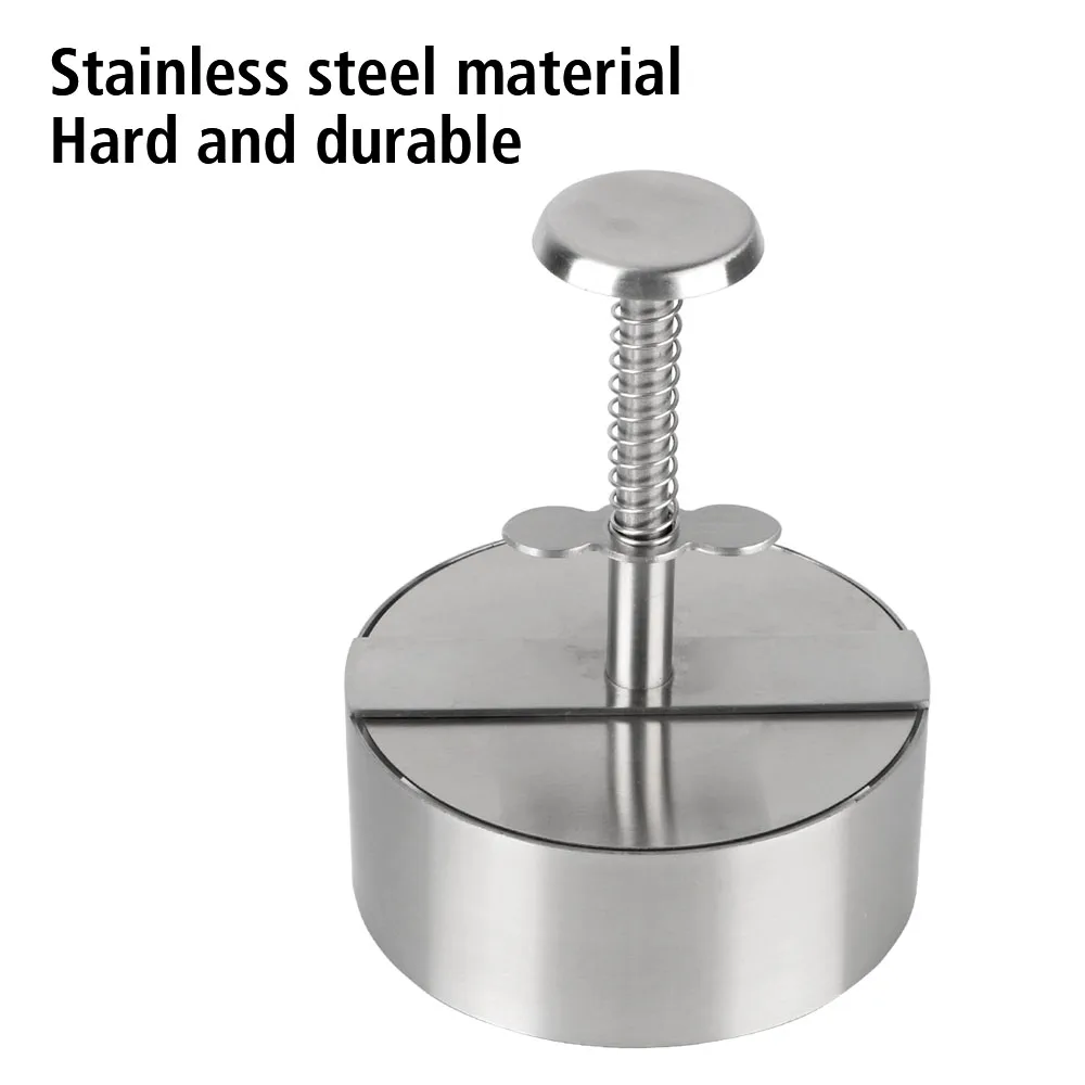 304 Stainless Steel Hamburger Press for Grill Griddle Meat Kitchen Tools Burger Patty Maker Pork Beef Manual Mold