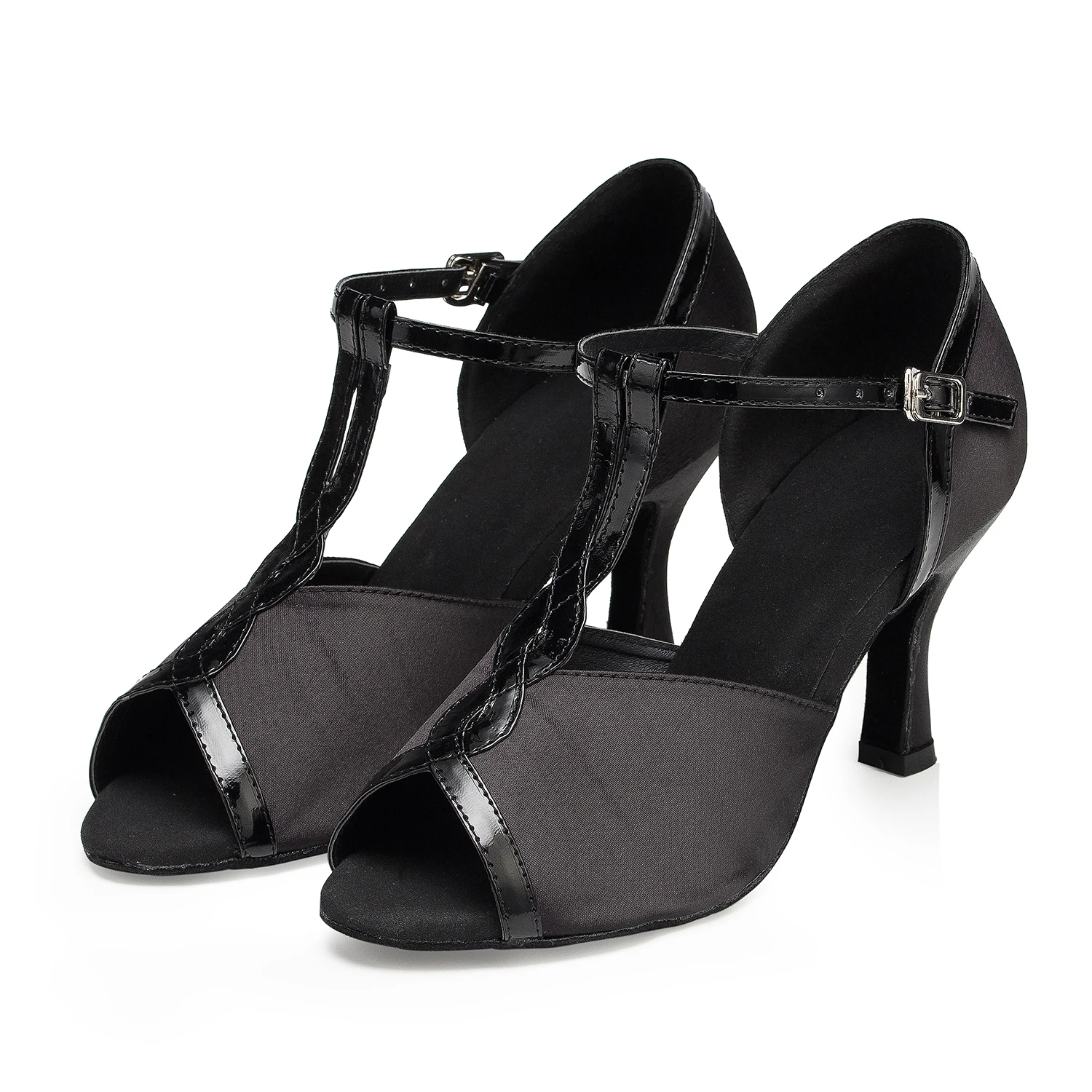 

Dropshipping Classic Black Customized Heel Professional Dance Shoes Salsa Tango Latin Ballroom Chacha Dancing For Girls Women