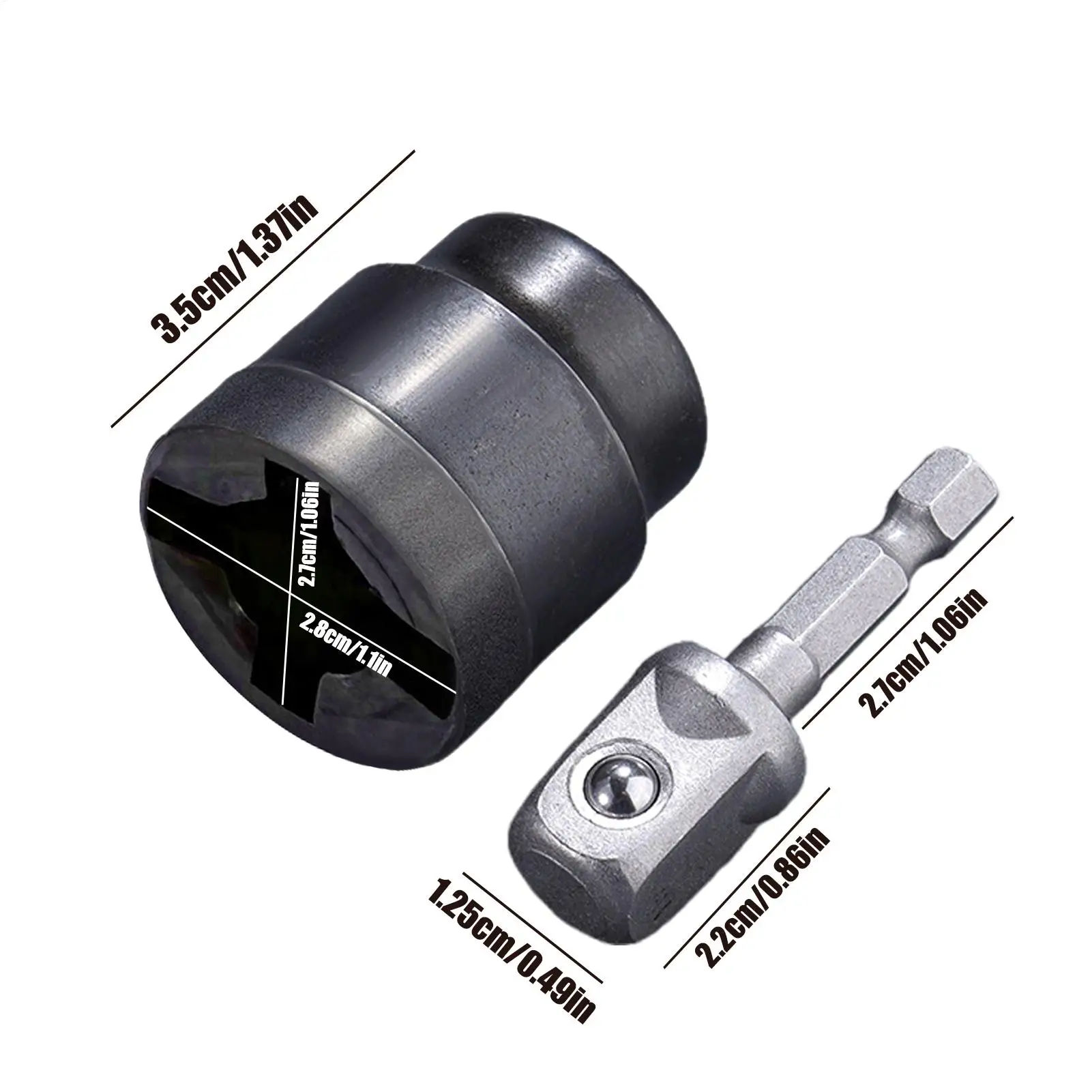 Trailer Jack Drill Adapter Rv Stabilizer Jack Drill Adapter Heavy-Duty Tool Change Converter Rust-Resistant Accessories for Auto