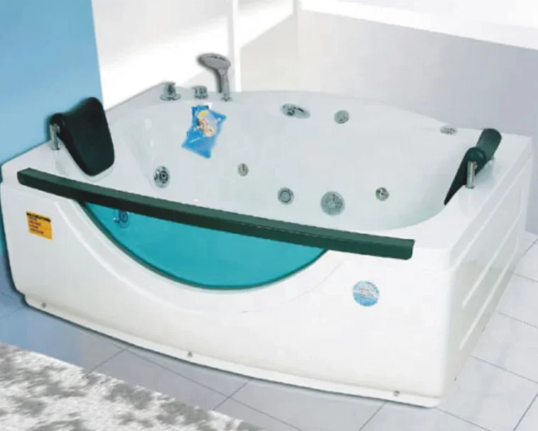 Smart Soaking Tub 2 Person ABS Corner Freestanding Massage Bathtubs with Jet