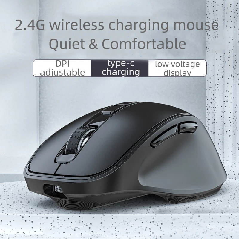 best pc gaming mouse 2.4G wireless charging mouse 3200DPI Ergonomics silent wireless mouse suitable for computer notebook white mouse pc