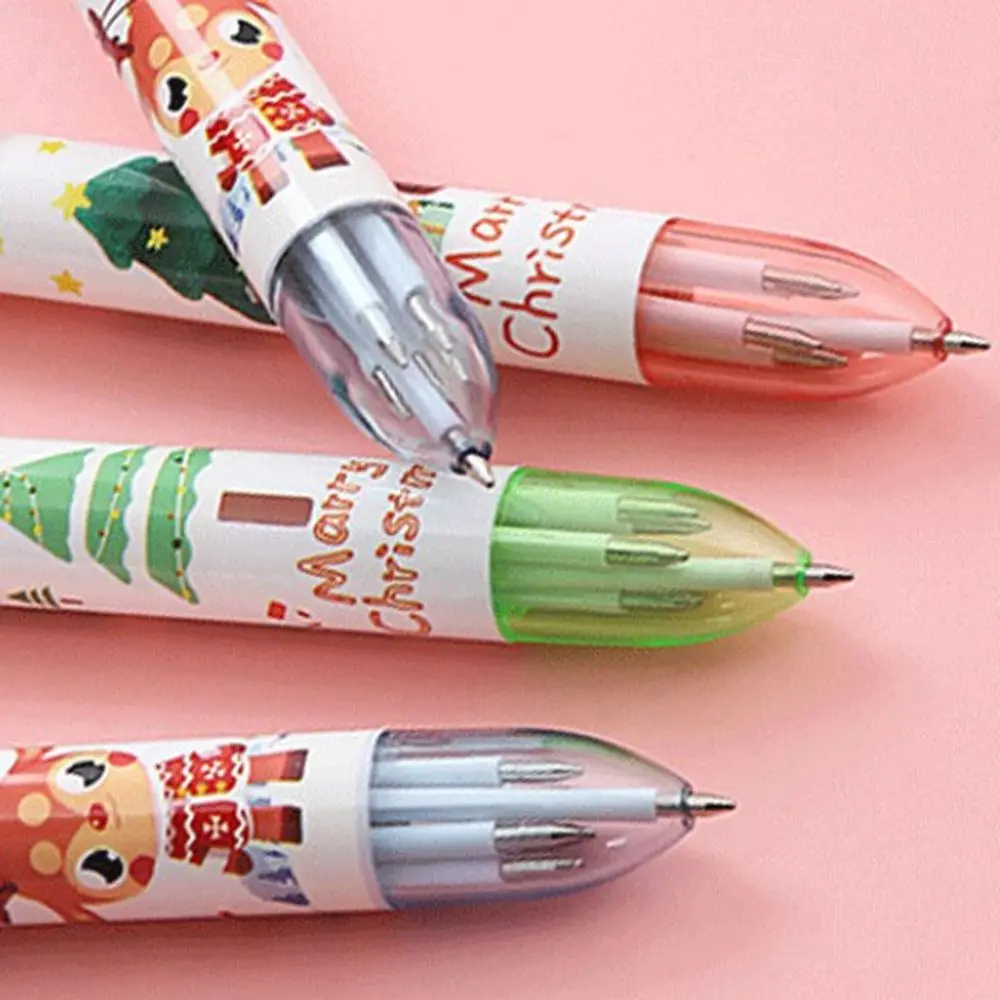 NUOBESTY 24pezzi Penne Gel Natalizie Pz Decorazioni di Renna Pupazzo di Albero di Natale e Babbo Natale Penne per Feste Inchiostro Fluido Accessori per Scrittura