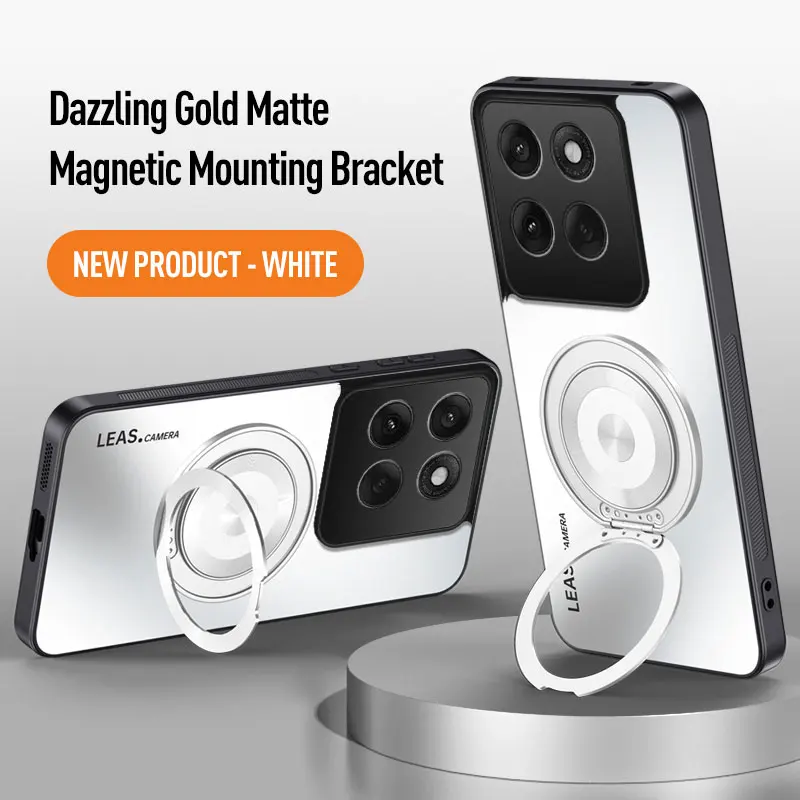 Magnetic Matte Skin-Feel Shockproof Case with Lens Protection