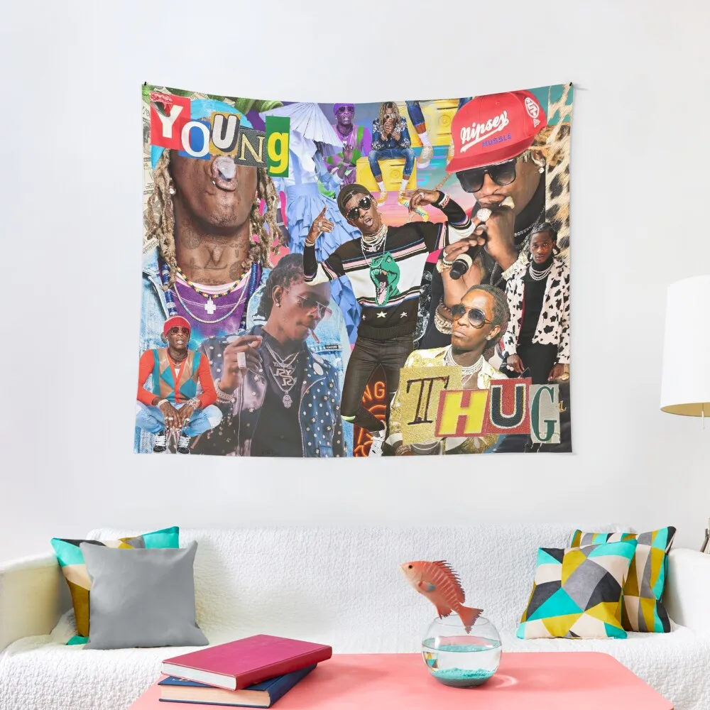 Young Thug Tapestry Sold By Merl Inexperienced SKU 3768351, 57 OFF