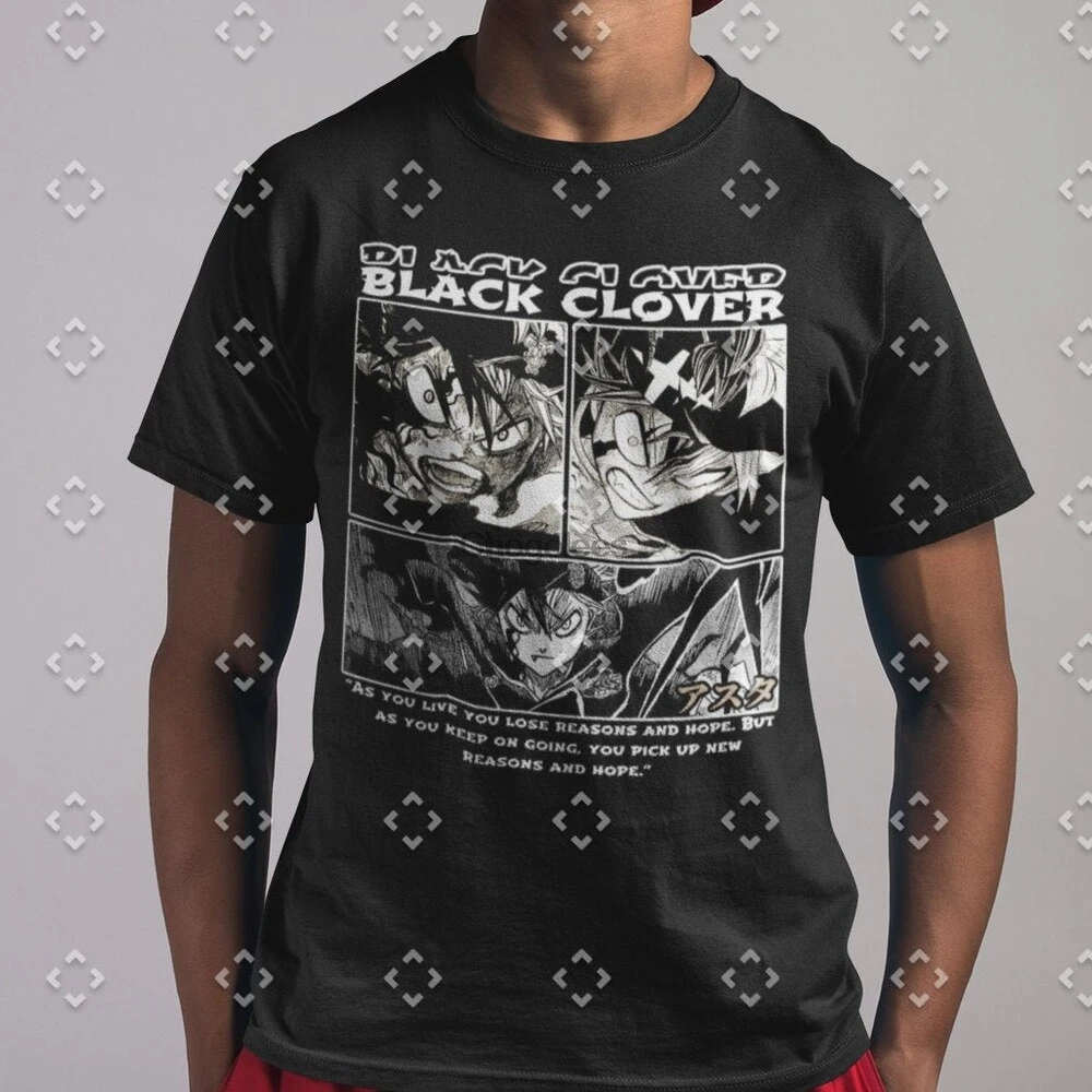 Unisex T shirt Asta Black Clover Anime Tee |