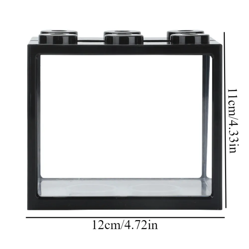 Aquarium Mini Fish Tank Mini Fish Bowls Thai Betta Tank Small Ornamental Fish Live Pet Stackable Aquariums