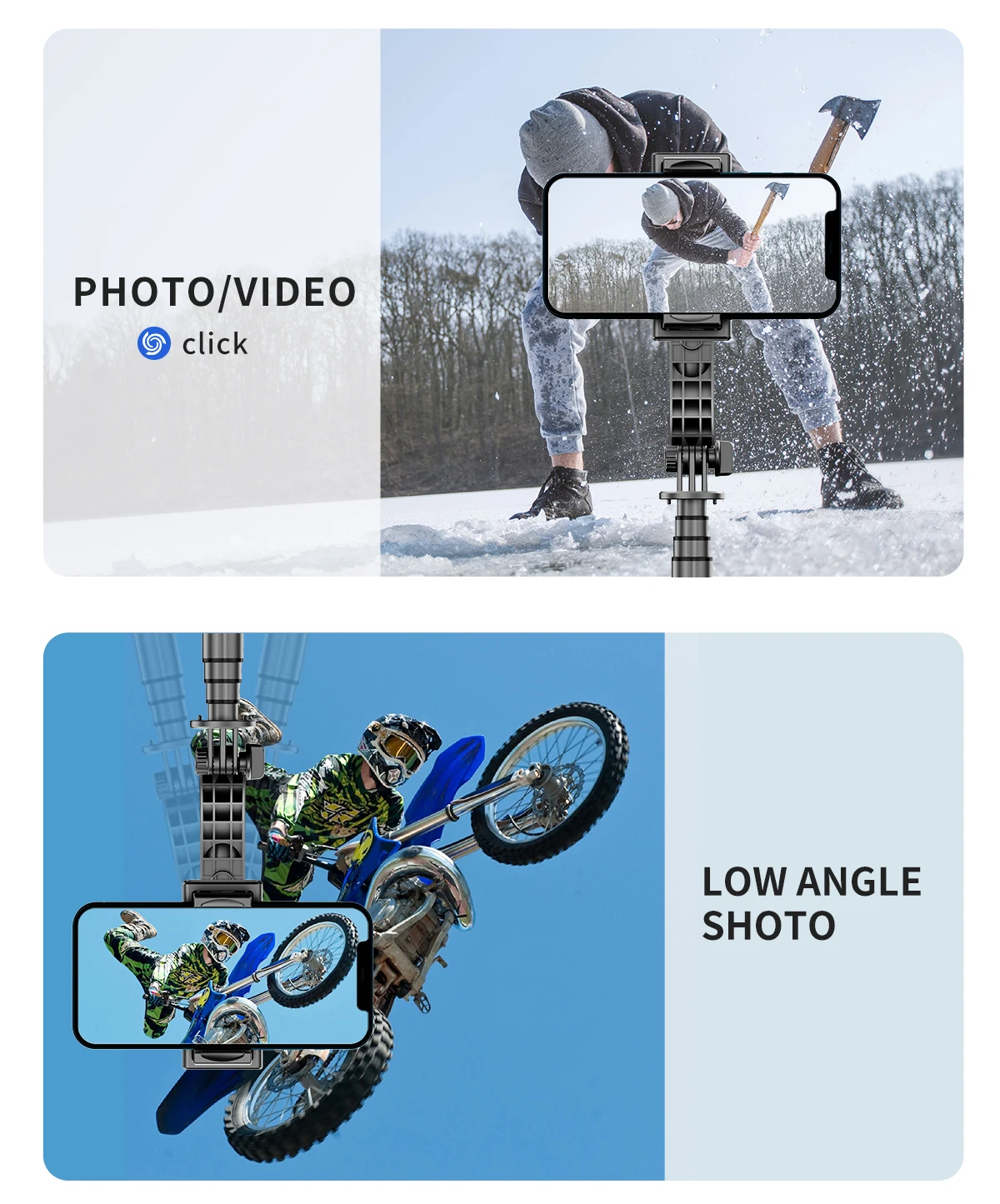 Gimbal Stabilizer Selfie Stick Mit 360 Grad Rotation Für Handy_voghion.com