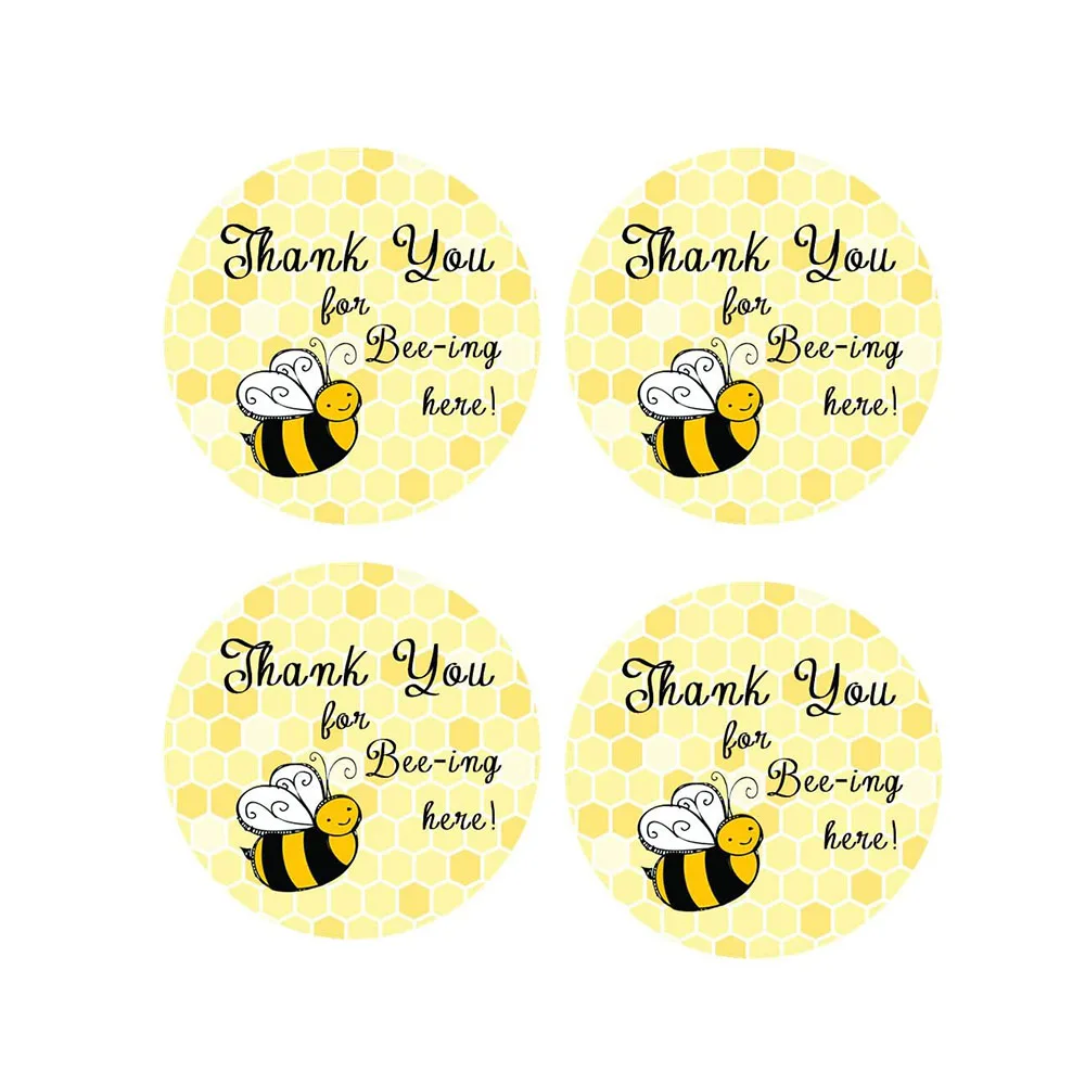

Thank You for bee-ing Here - Bee Baby shower sticker - Bee birthday sticker - Bee stationery sticker