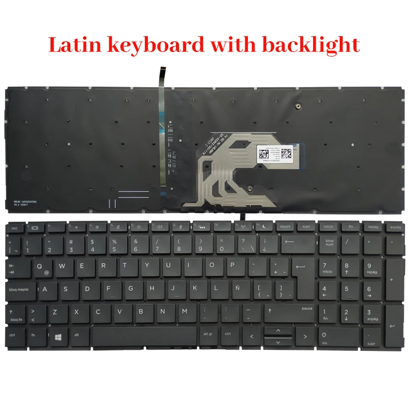 450 G6 Tastiera Retroilluminata Latina Spagnola Per Hp Probook 450 G6 455 G6 450R G6 450 G7 455 G7 L45090-161
