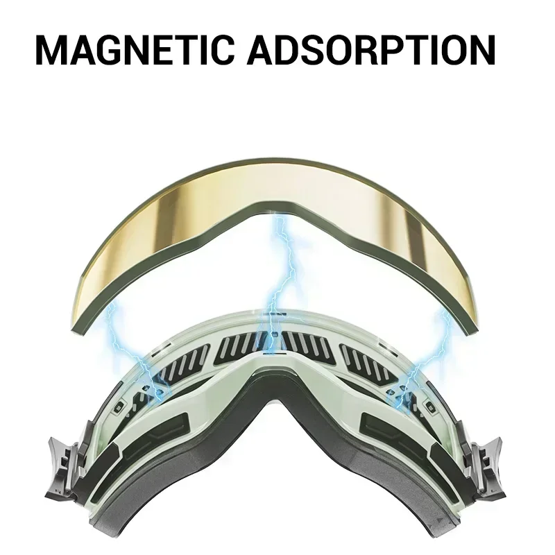 Kapvoe Snow Goggles Ski Sunglasses Snowboarding Mask Men Women Anti-Fog Lens Kit UV400 Protection Snowmobile Glasses Motorcycle