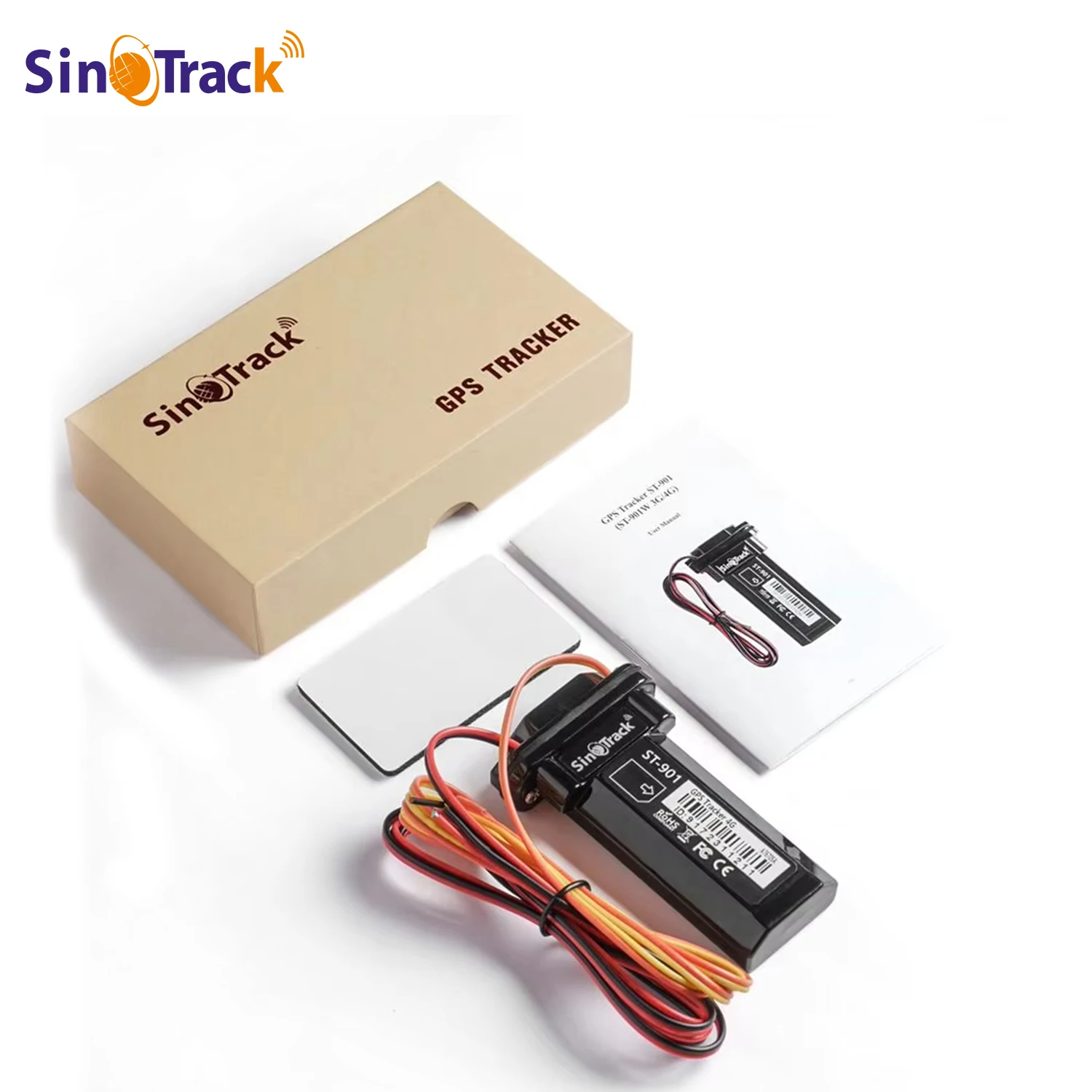 GPS Tracker SinoTrack Mini Waterproof Builtin Battery GSM GPS tracker device ST-901 for Car Motorcycle Vehicle Remote Control Free Web APP