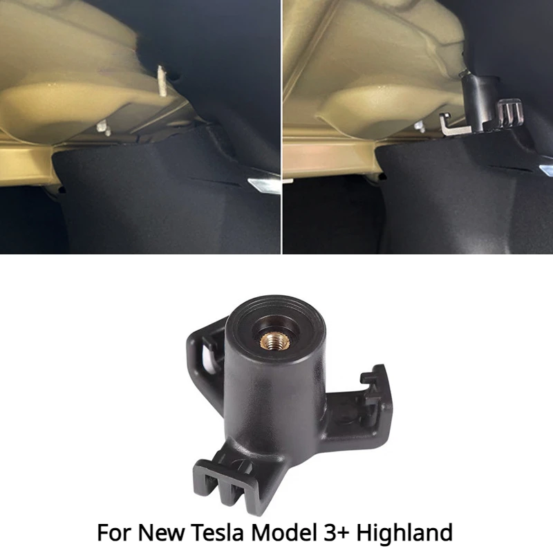 Больше для новой модели Tesla 3 + Highland 2021-2024, задний держатель для сумки, Практичный Прочный держатель с крючком 20 кг, аксессуары для интерьера портативный прочный держатель для автомобильного интерьера tesla модели y 3 1 шт