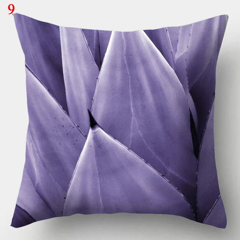 45x45cm Purple Geometric Print Pillow Covers Decorative Square Cushion Cover Polyester Throw Pillow Case for Home Sofa Decor 