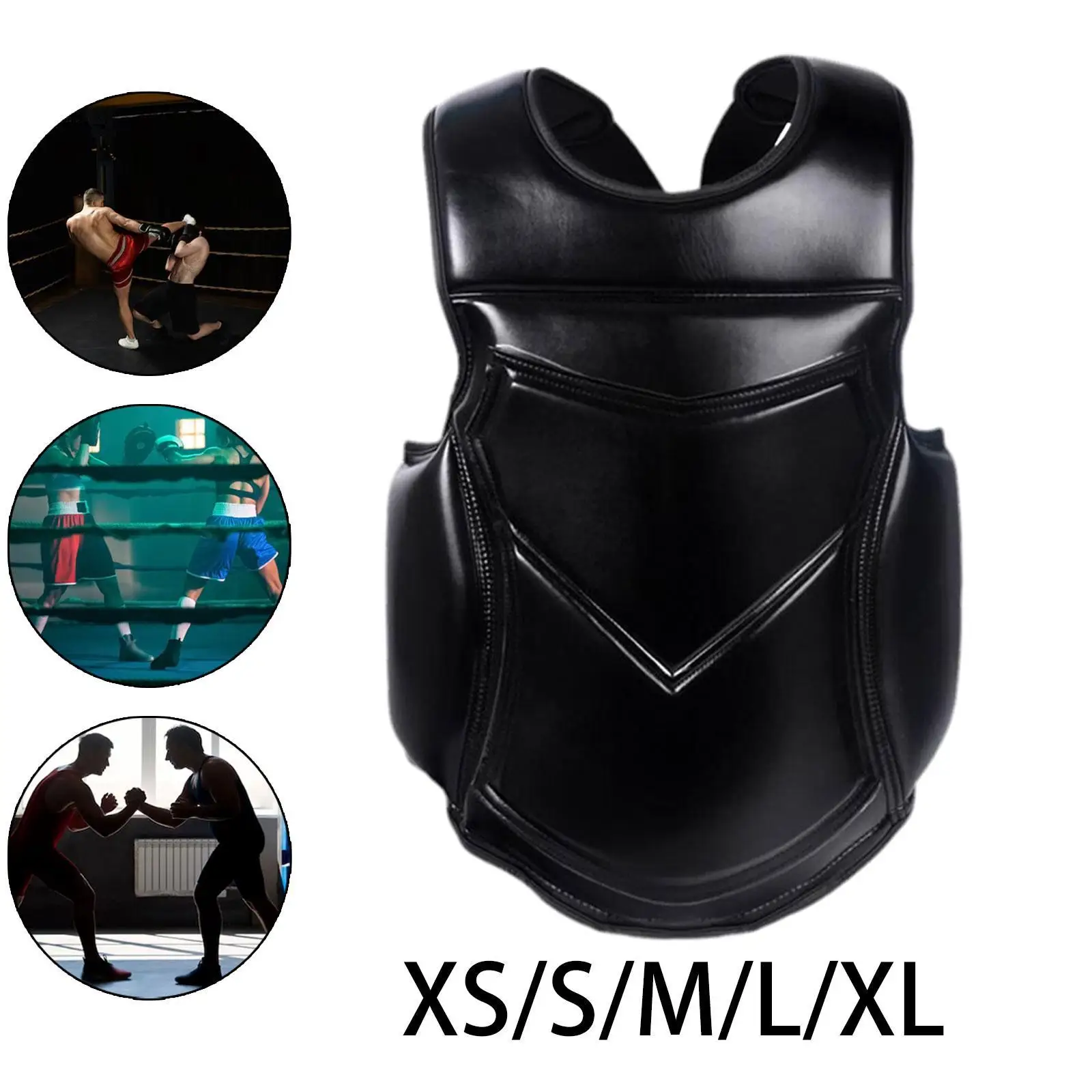 Karate Chest Guard Exercise Upper Belly Mma Kickboxing Boxing Body Protector