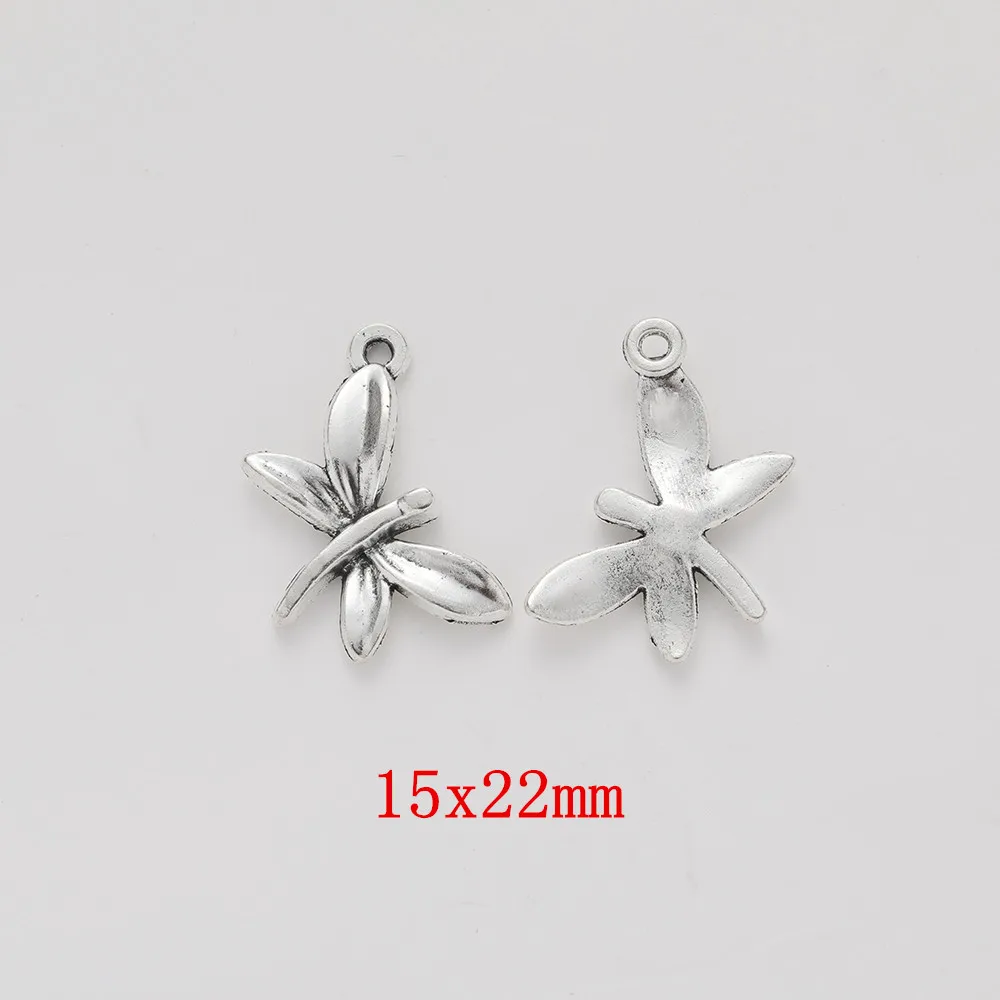 

50pcs dragonfly Craft Supplies Charms Pendants for DIY Crafting Jewelry Findings Making Accessory 161