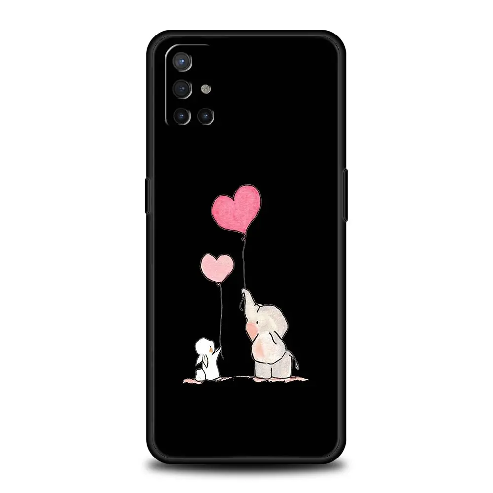 Couple Style Cartoon Phone Case - Black Cover