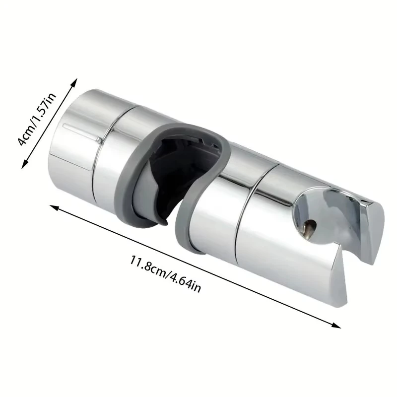 Universal Shower Head Holder Adjustable 18~25mm ABS Chrome Shower Rail Holder Bathroom Accessories Mounting Brackets shower holder
