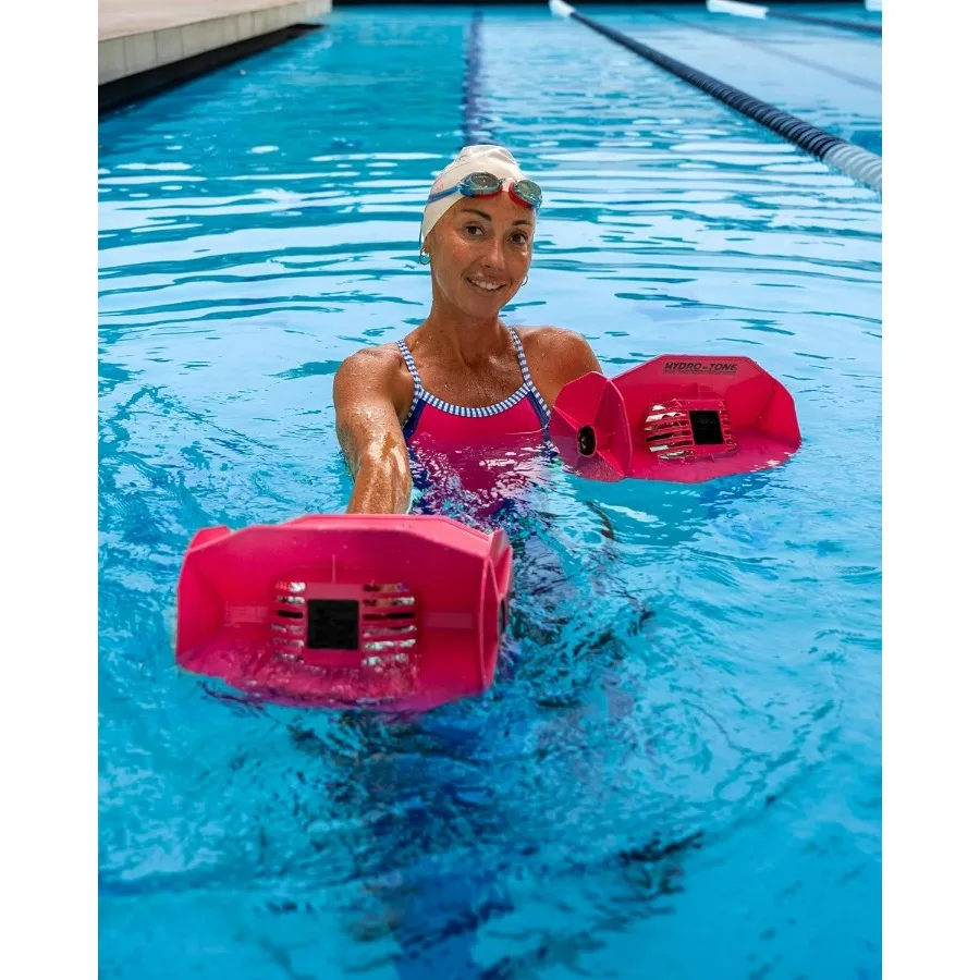 Hydro Tone - HYDRO-BELL Pool Weights for Water Exercise Pair | Water Weights | Functional Strength Training with Pool Weight | A
