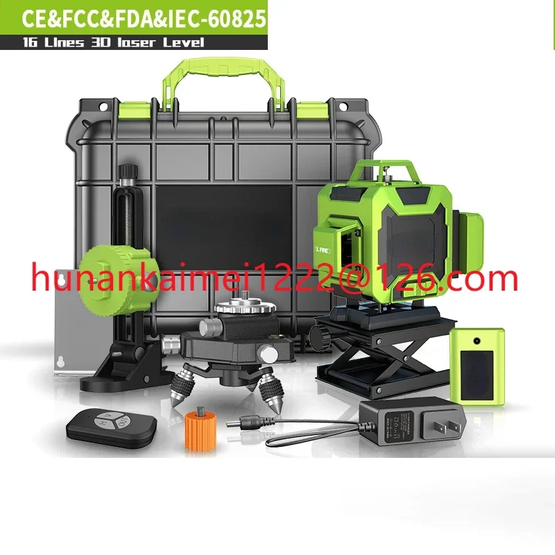 

2023 Cheap Outdoor Floor 360 Degree Self-leveling 16 Lines 4D Rotary Laser Levels Green
