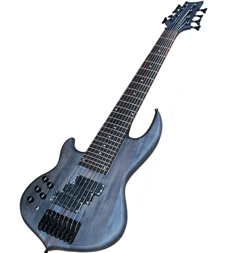 

Huiyuan 8-струнная бас-гитара с шейным сквозным телом, двойной бандаж Rod, продажа музыкальных инструментов, левая бас-гитара